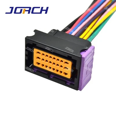 24 Txoj Kev ECU Auto Wire Harness Connector CNG Computer Board Roj Rau Gas Plug DJ7241-1.5/2.8-21