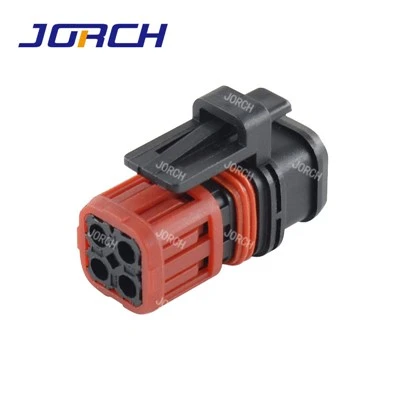 4 Pin Poj Niam Waterproof Cable Hluav Taws Xob Txuas rau 1337352-1 Digger Excavator Roj Injector Plug